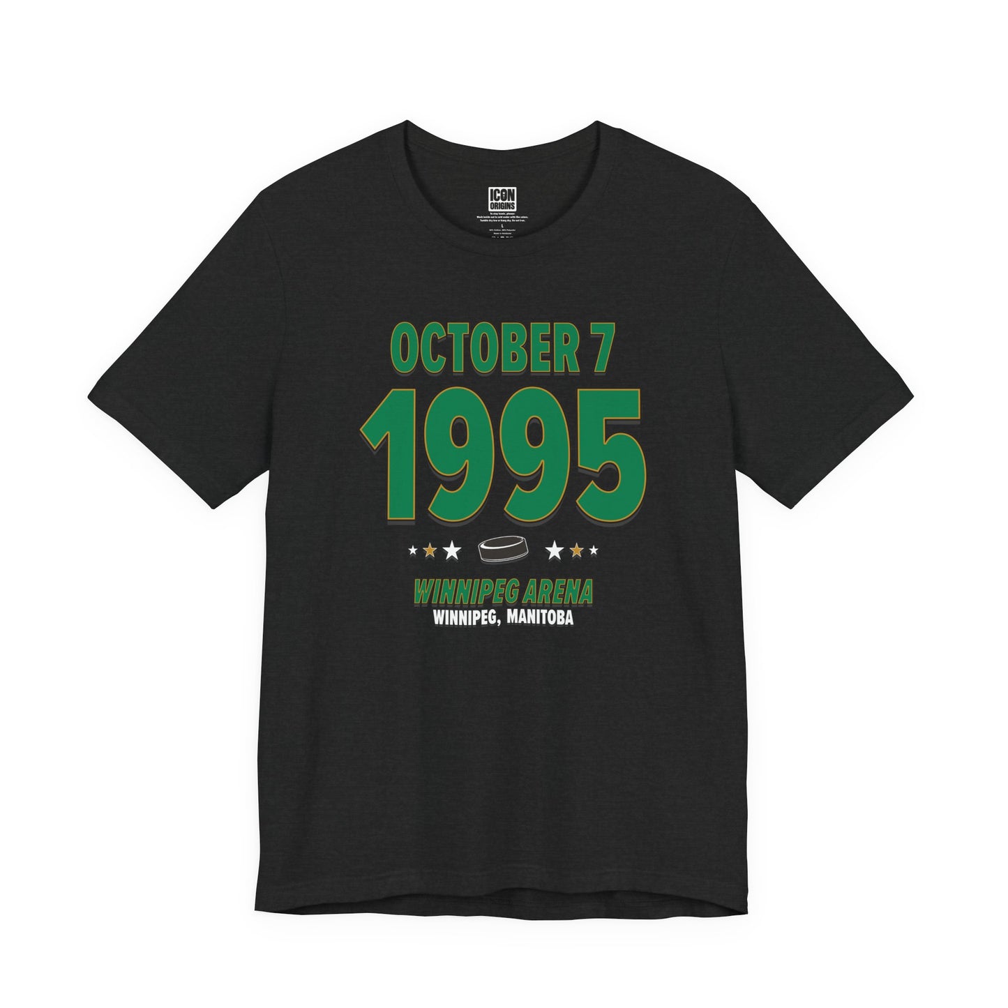 Dallas Hockey – October 7, 1995 – Origin Tee (Black & White)