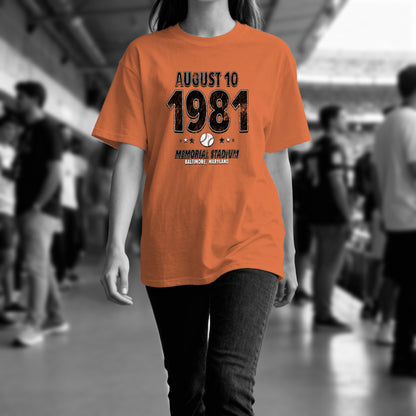 Lifestyle — Baltimore Baseball – August 10, 1981 – Comfort Colors