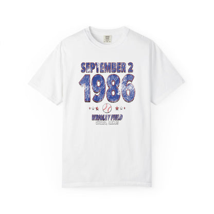 Chicago Baseball – September 2, 1986 – Comfort Colors (Black & White)