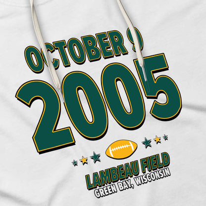 Green Bay Football – October 9, 2005 – Hoodie (Black & White)