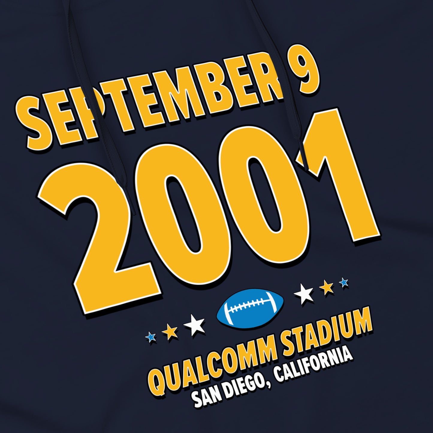 San Diego Football – September 9, 2001 – Hoodie