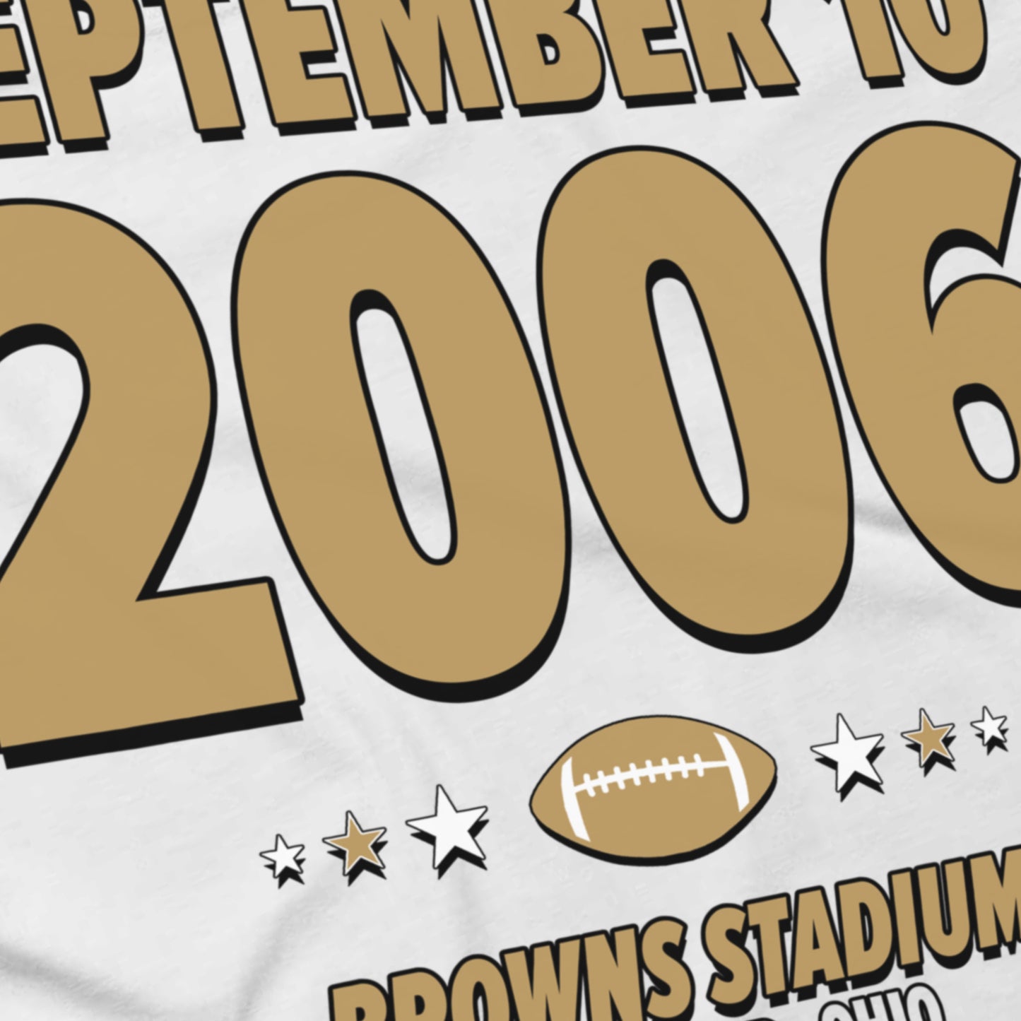 New Orleans Football – September 10, 2006 – Origin Tee (Black & White)
