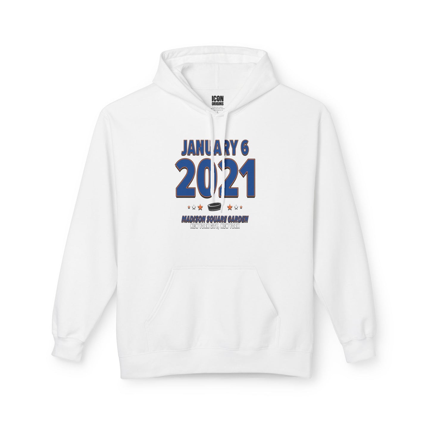 New York Hockey – January 6, 2021 – Hoodie (Black & White)