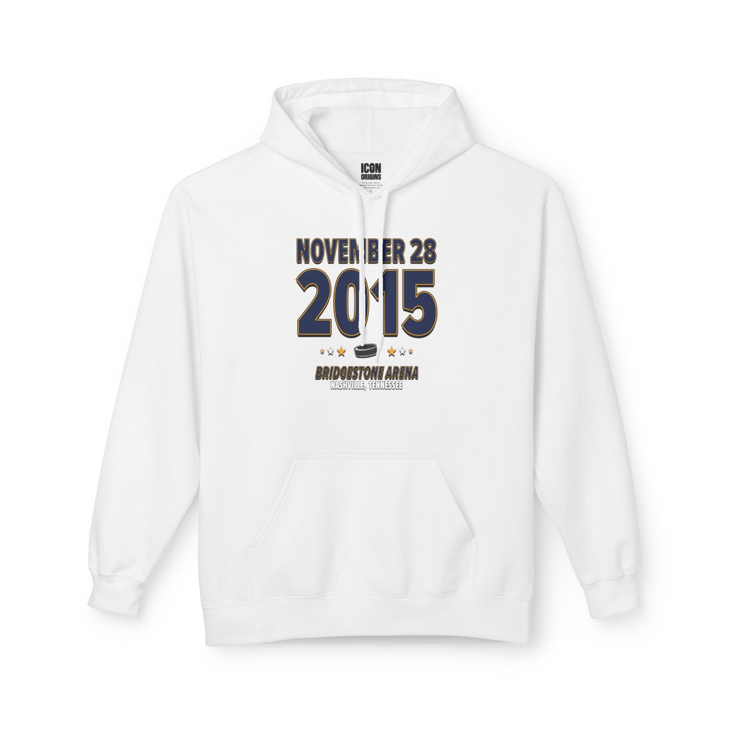 Nashville Hockey – November 28, 2015 – Hoodie (Black & White)