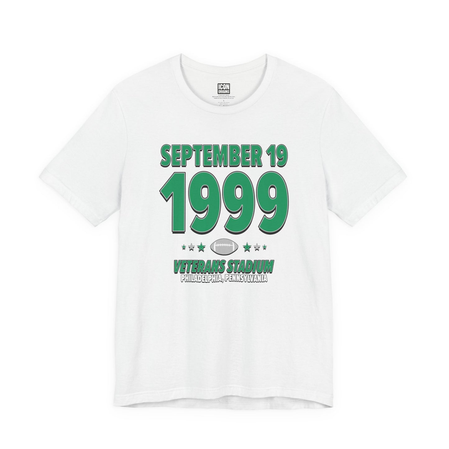 Philadelphia Football – September 19, 1999 – Origin Tee (Black & White)
