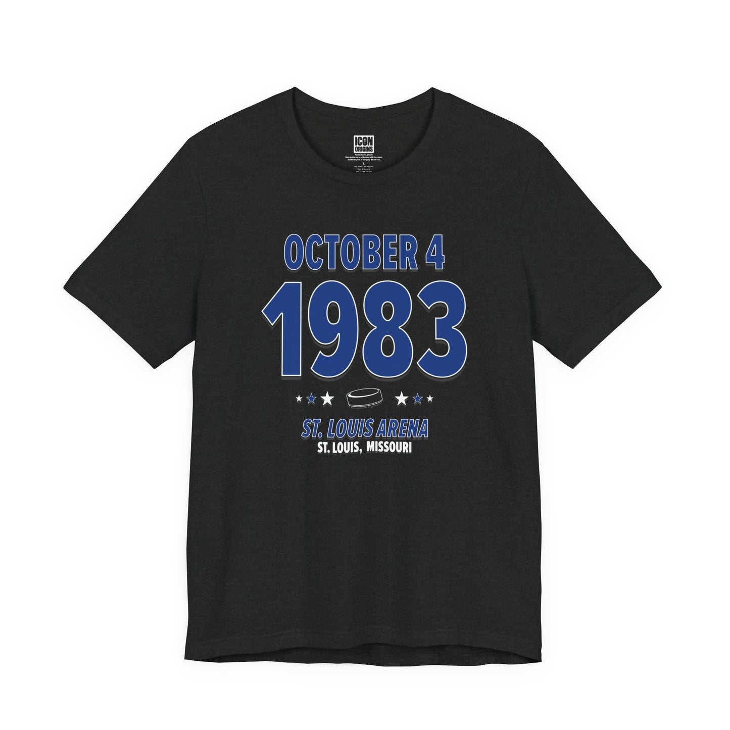 Toronto Hockey – October 4, 1983 – Origin Tee (Black & White)