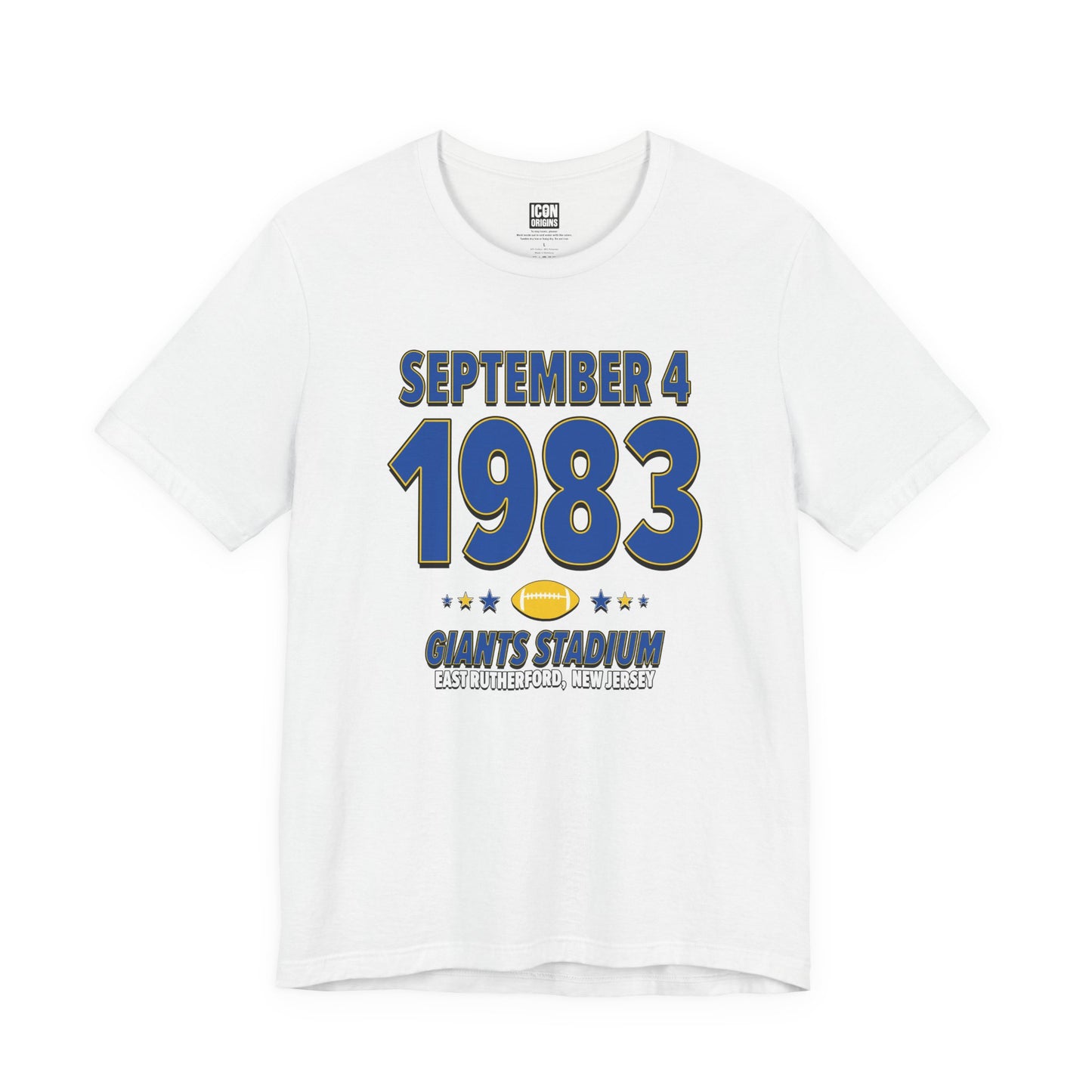 Los Angeles Football – September 4, 1983 – Origin Tee (Black & White)