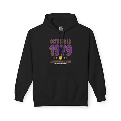 Los Angeles Basketball – October 12, 1979 – Hoodie (Black & White)