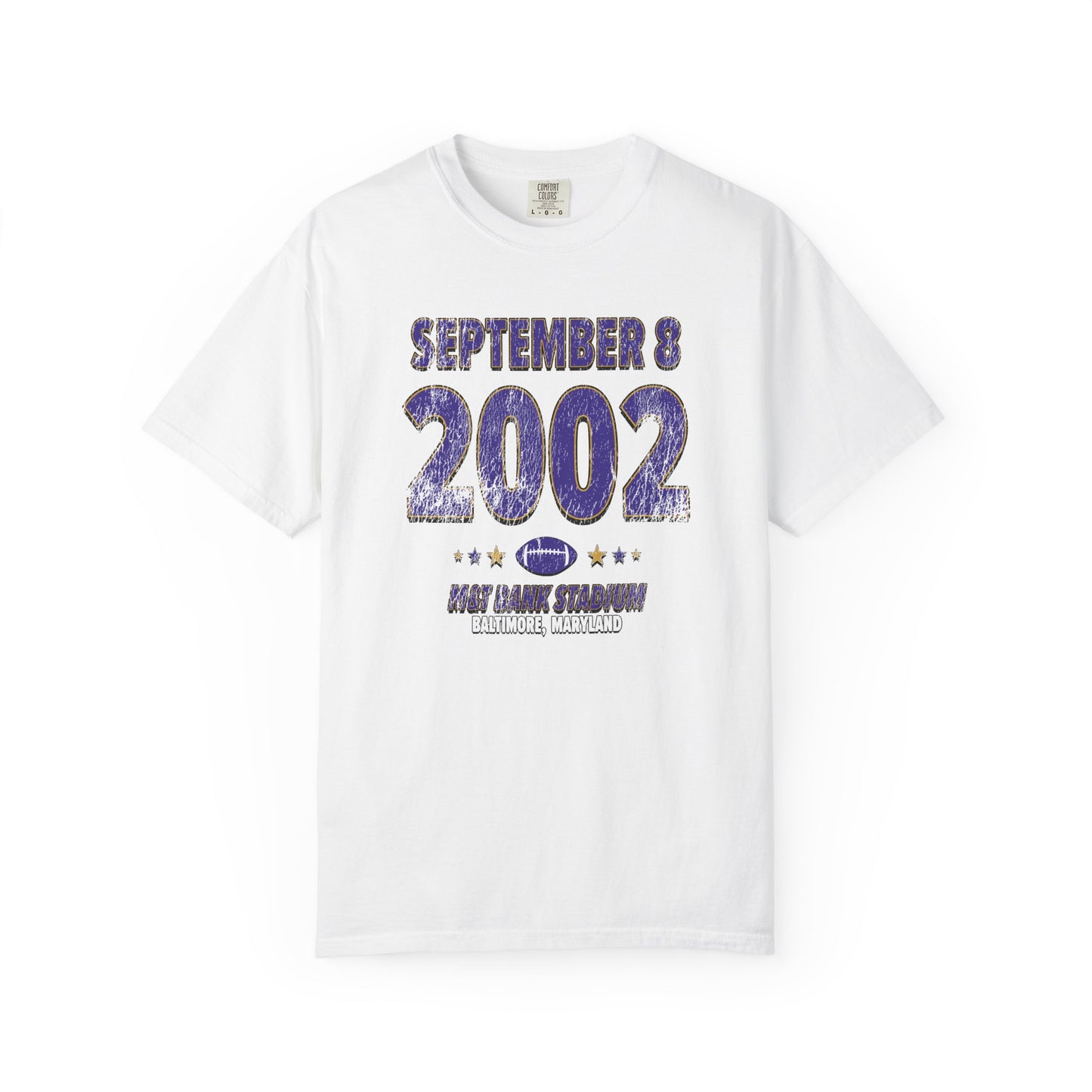 Baltimore Football – September 8, 2002 – Comfort Colors (Black & White)