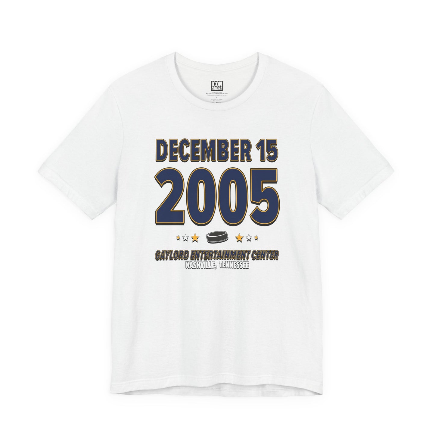Nashville Hockey – December 15, 2005 – Origin Tee (Black & White)