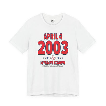 Philadelphia Baseball – April 4, 2003 – Origin Tee (Black & White)