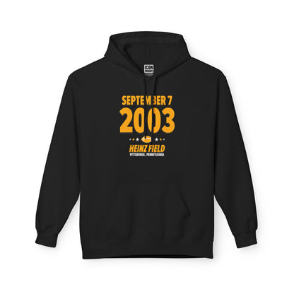 Pittsburgh Football – September 7, 2003 – Hoodie (Black & White)