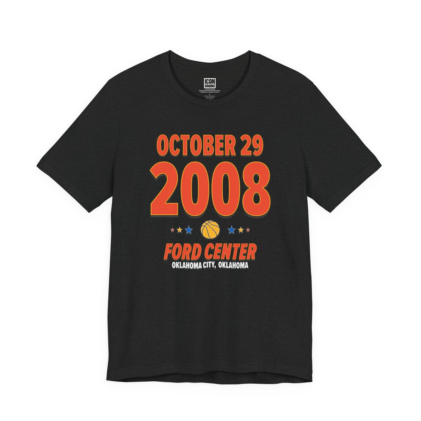 Oklahoma City Basketball – October 29, 2008 – Origin Tee (Black & White)