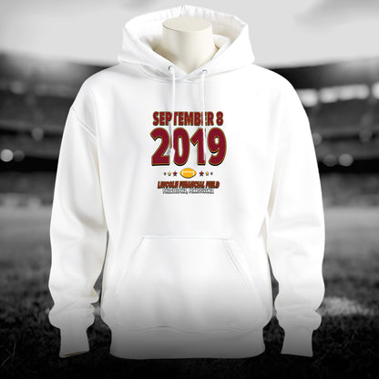 Washington Football – September 8, 2019 – Hoodie (Black & White)