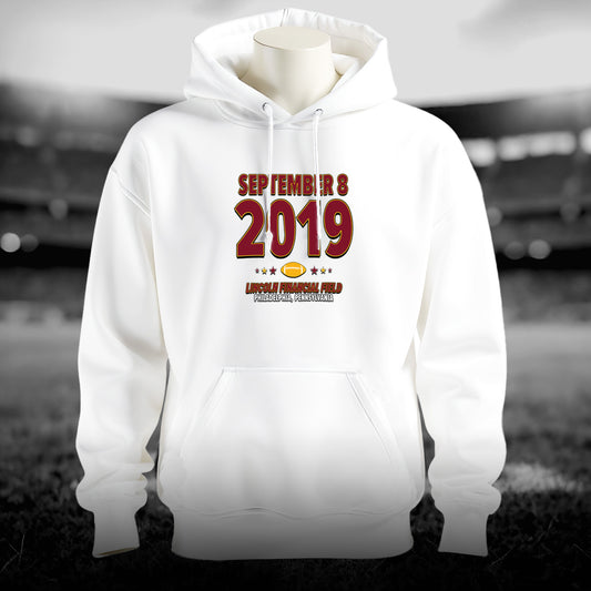 Washington Football – September 8, 2019 – Hoodie (Black & White)