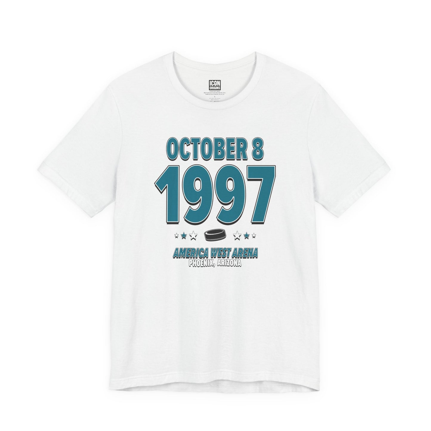 San Jose Hockey – October 8, 1997 – Origin Tee (Black & White)