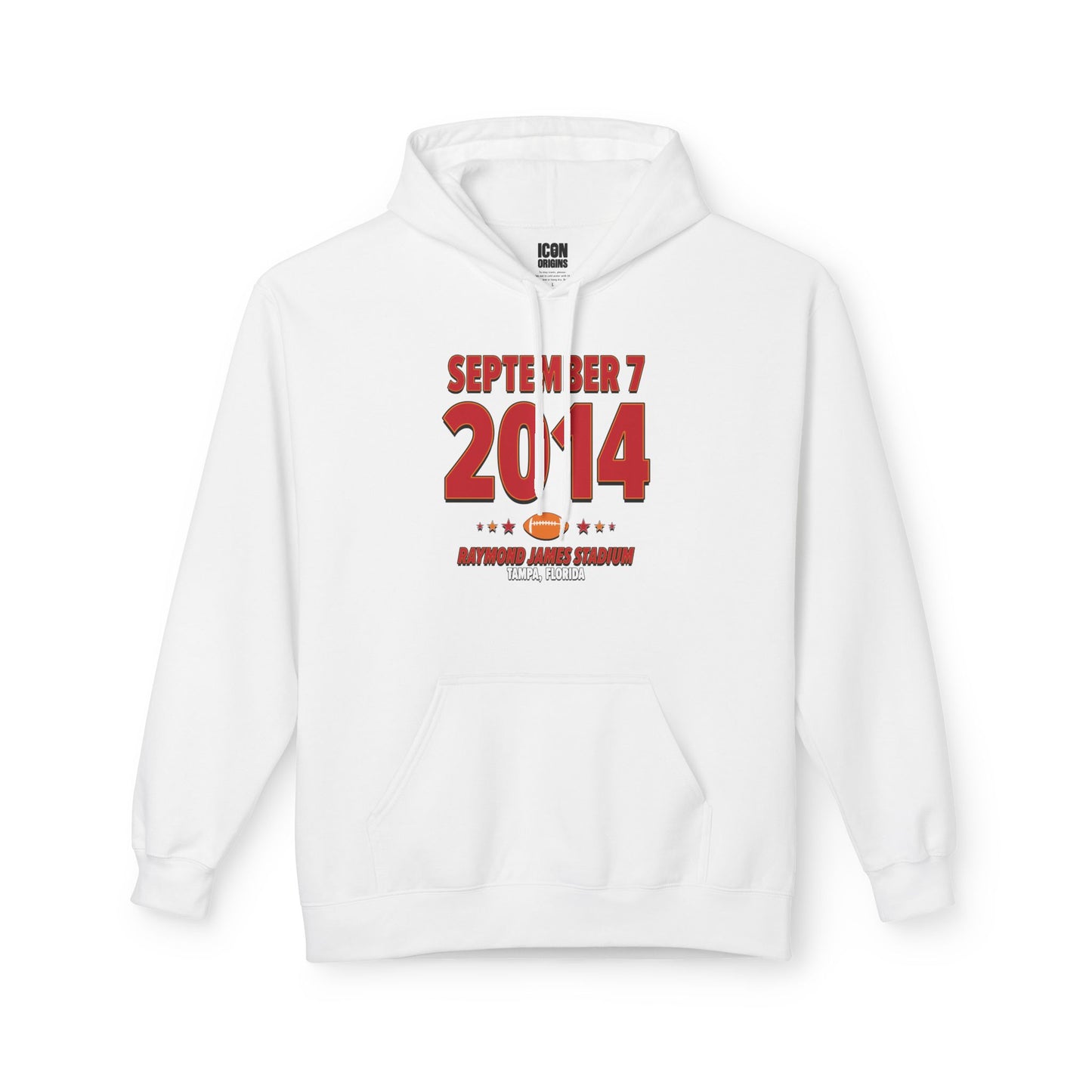 Tampa Bay Football – September 7, 2014 – Hoodie (Black & White)