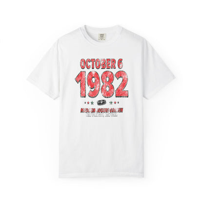 New Jersey Hockey – October 6, 1982 – Comfort Colors (Black & White)