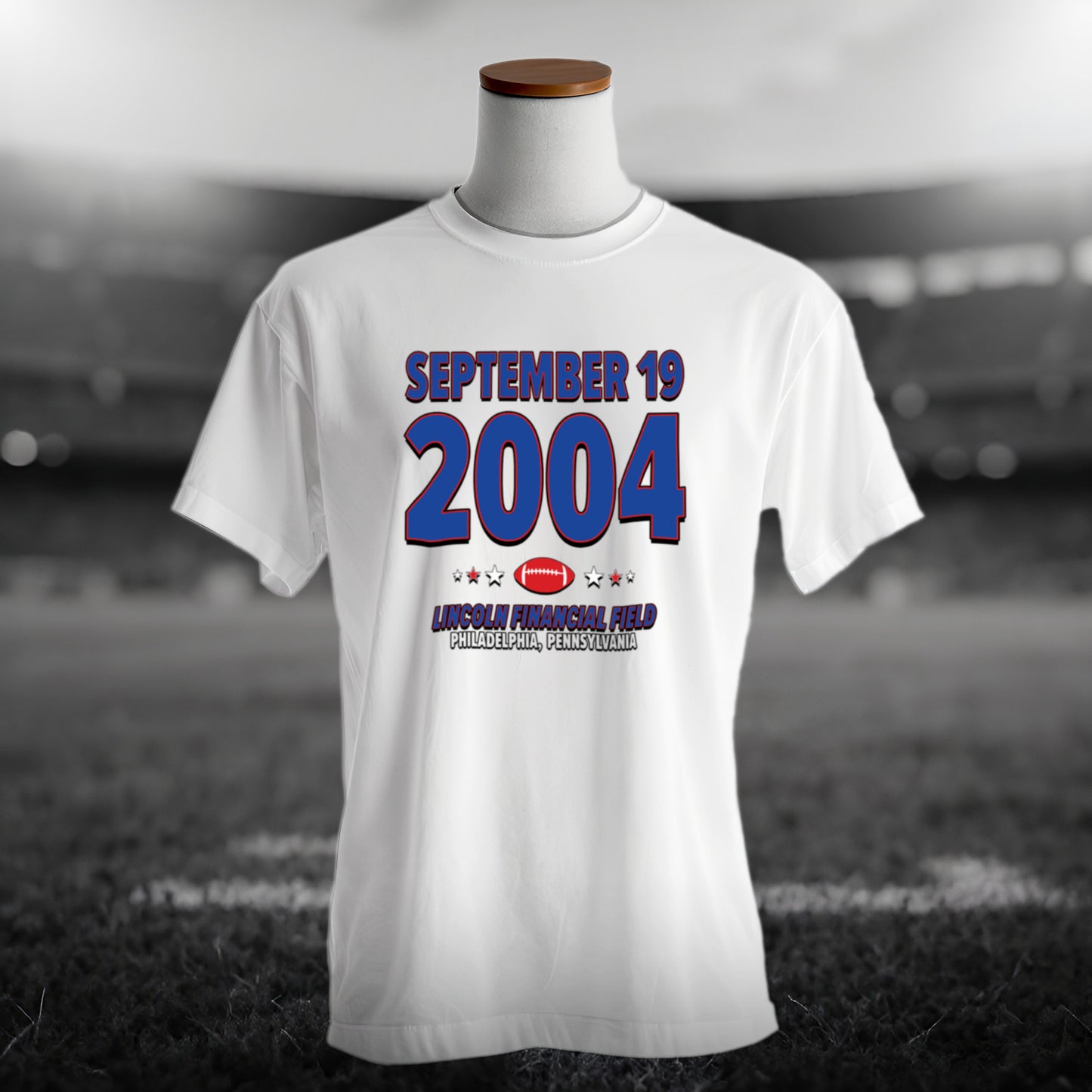 New York Football – September 19, 2004 – Origin Tee (Black & White)