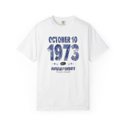 Toronto Hockey – October 10, 1973 – Comfort Colors (Black & White)