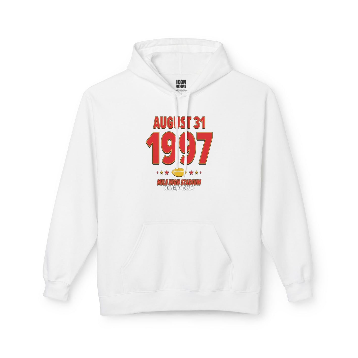 Kansas City Football – August 31, 1997 – Hoodie (Black & White)