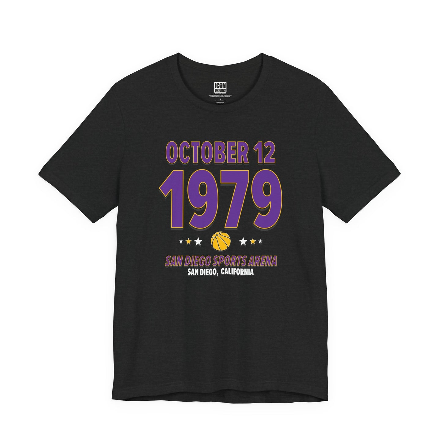 Los Angeles Basketball – October 12, 1979 – Origin Tee (Black & White)