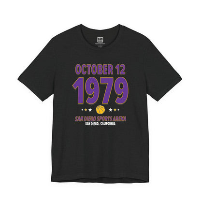Los Angeles Basketball – October 12, 1979 – Origin Tee (Black & White)