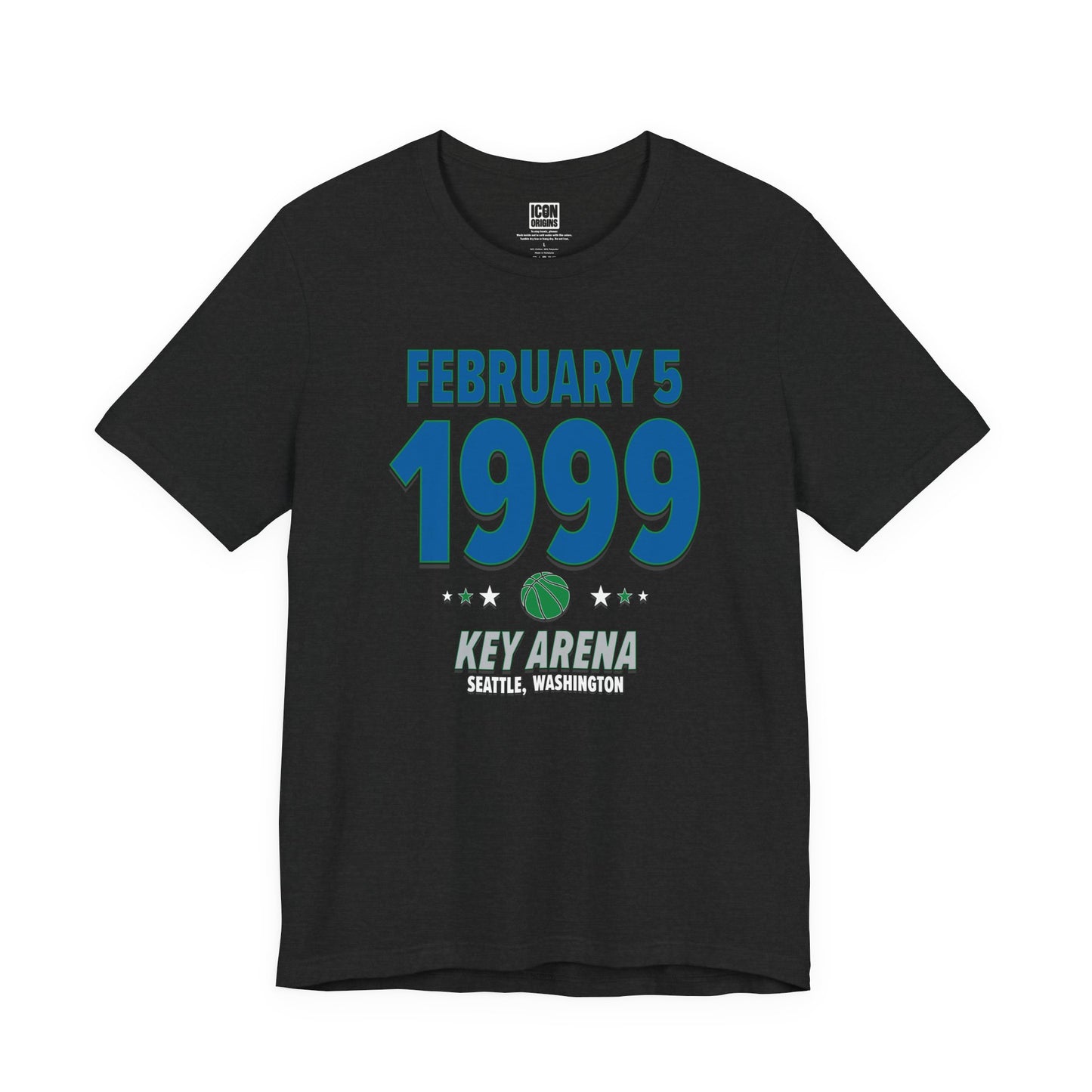 Dallas Basketball – February 5, 1999 – Origin Tee (Black & White)
