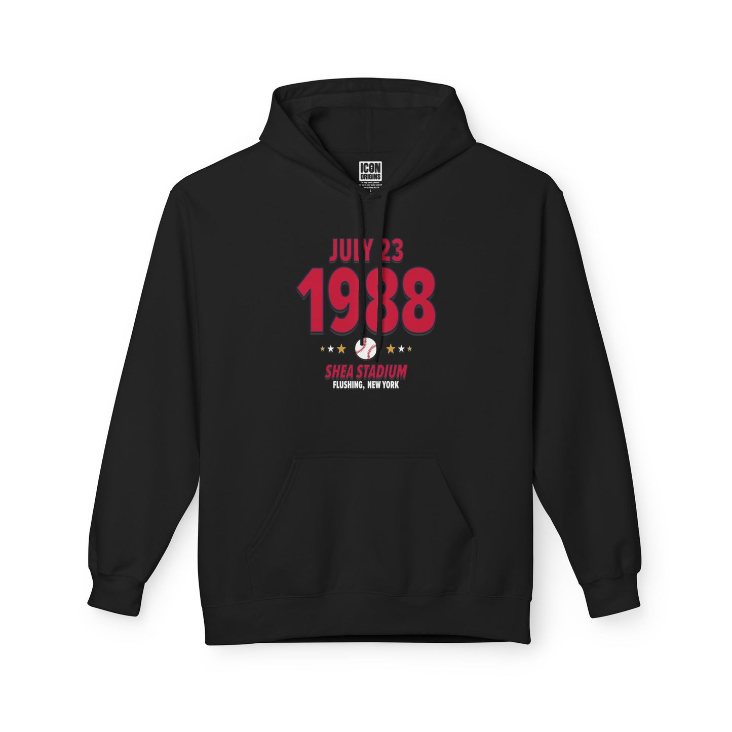 Atlanta Baseball – July 23, 1988 – Hoodie (Black & White)