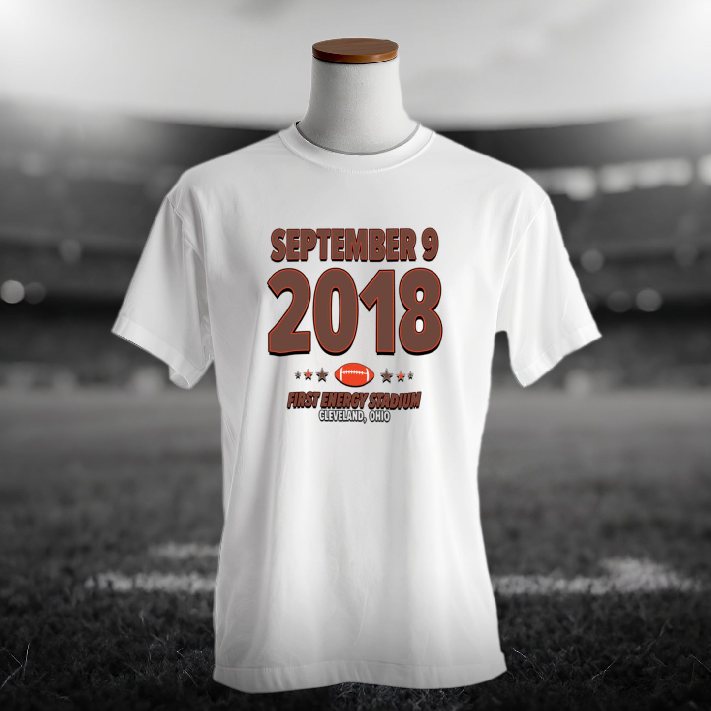 Cleveland Football – September 9, 2018 – Origin Tee (Black & White)