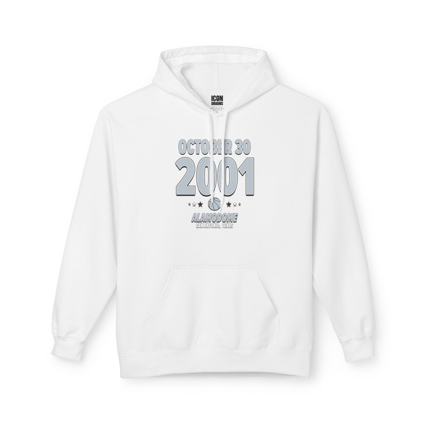 San Antonio Basketball – October 30, 2001 – Hoodie (Black & White)