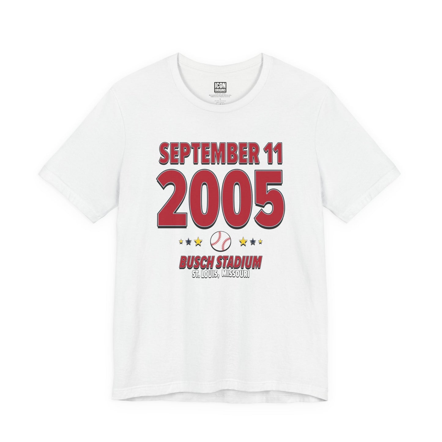 St. Louis Baseball – September 11, 2005 – Origin Tee (Black & White)