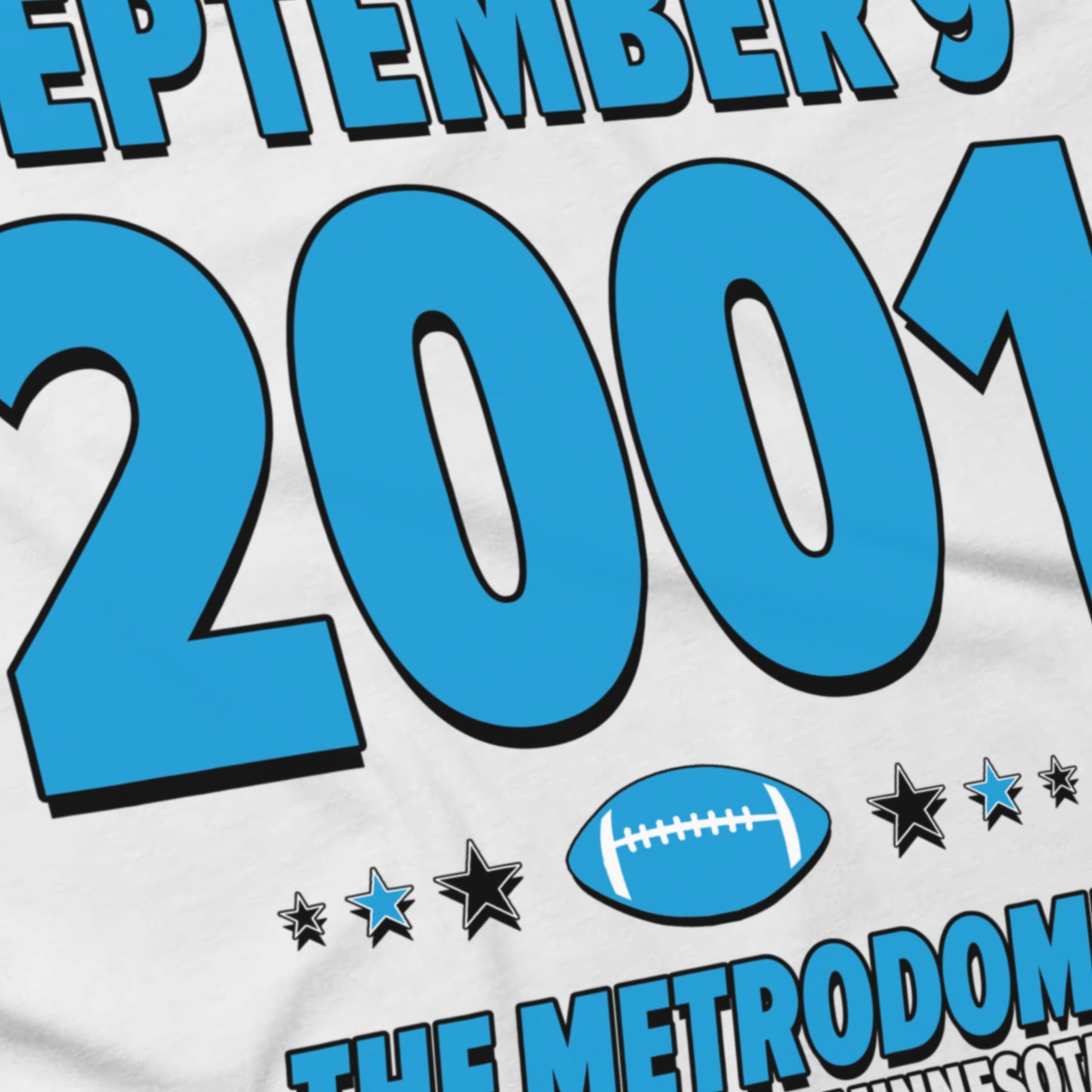 Carolina Football – September 9, 2001 – Origin Tee (Black & White)