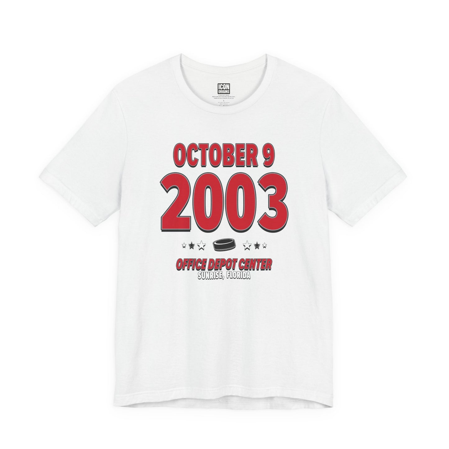 Carolina Hockey – October 9, 2003 – Origin Tee (Black & White)