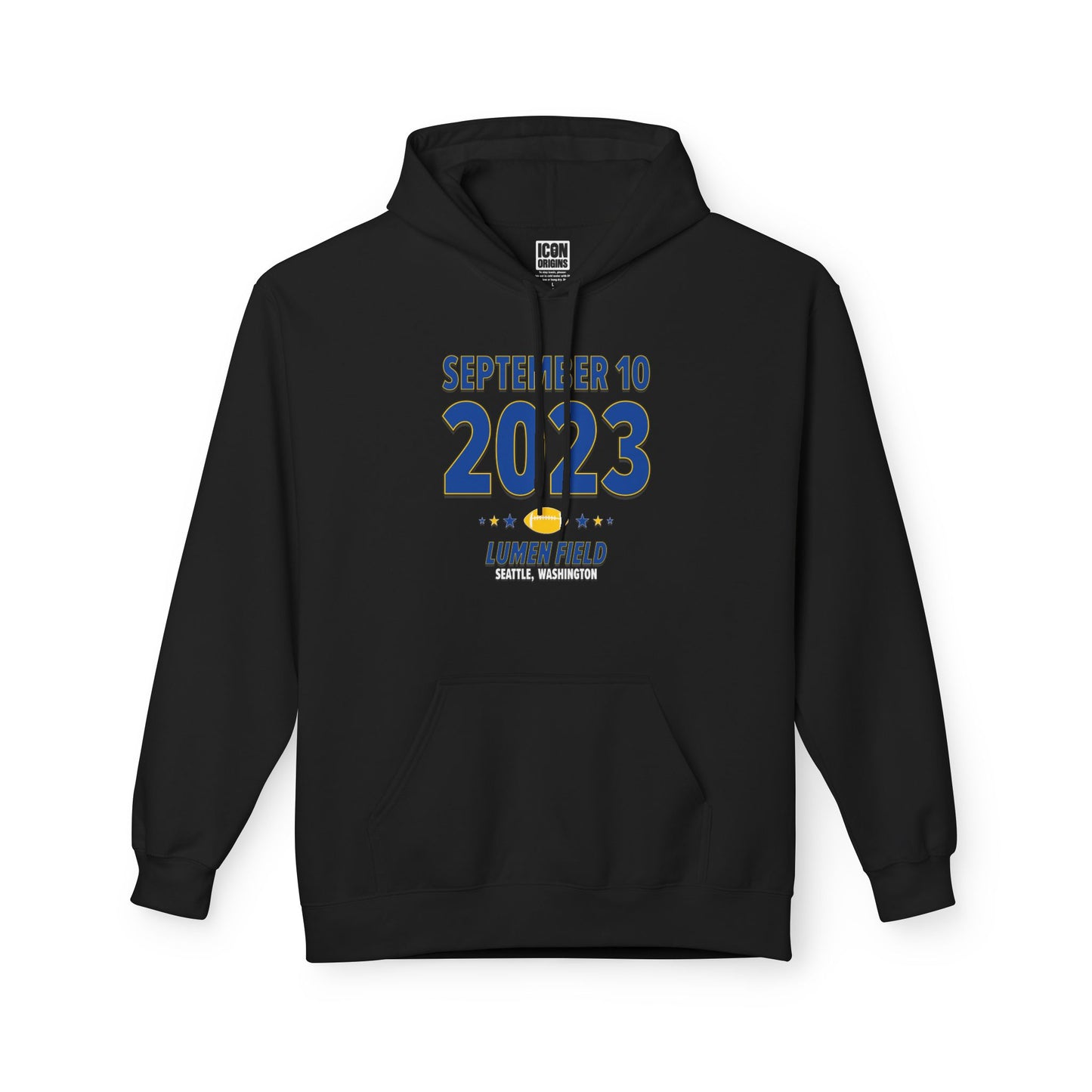 Los Angeles Football – September 10, 2023 – Hoodie (Black & White)