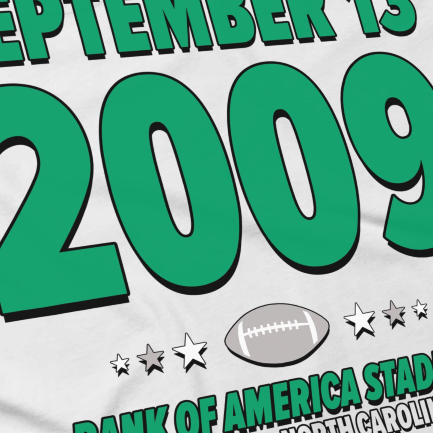Philadelphia Football – September 13, 2009 – Origin Tee (Black & White)