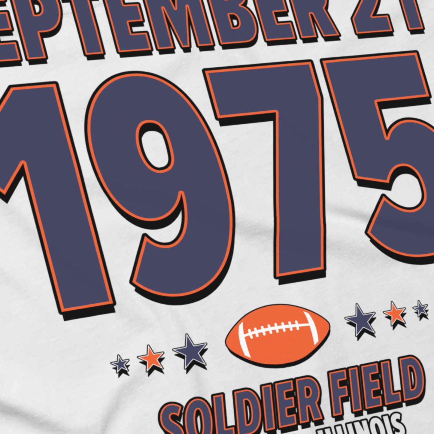 Chicago Football – September 21, 1975 – Origin Tee (Black & White)