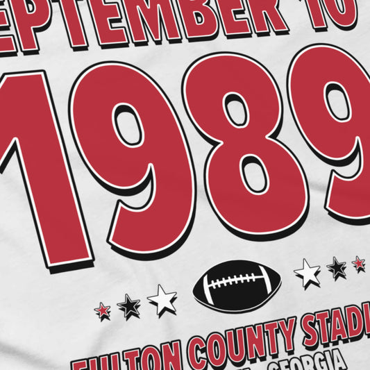 Atlanta Football – September 10, 1989 – Origin Tee (Black & White)