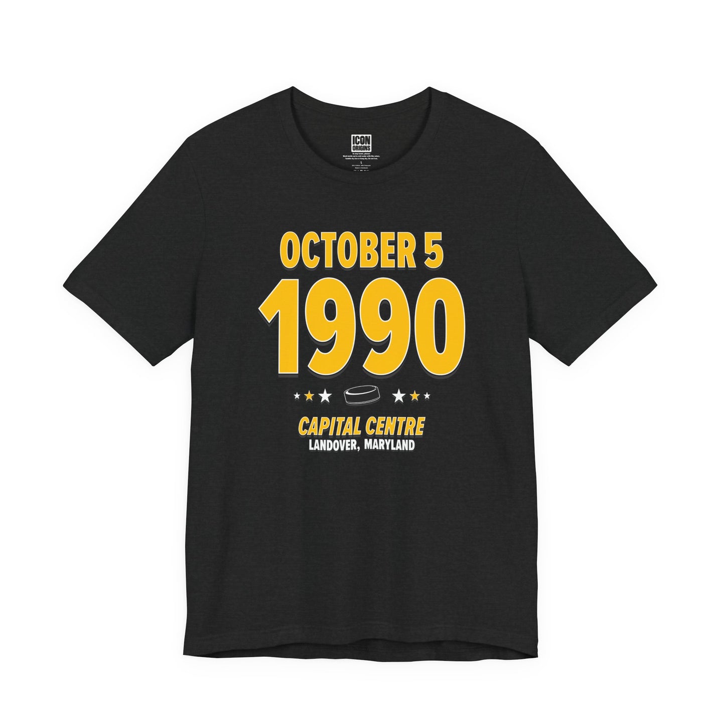 Pittsburgh Hockey – October 5, 1990 – Origin Tee (Black & White)