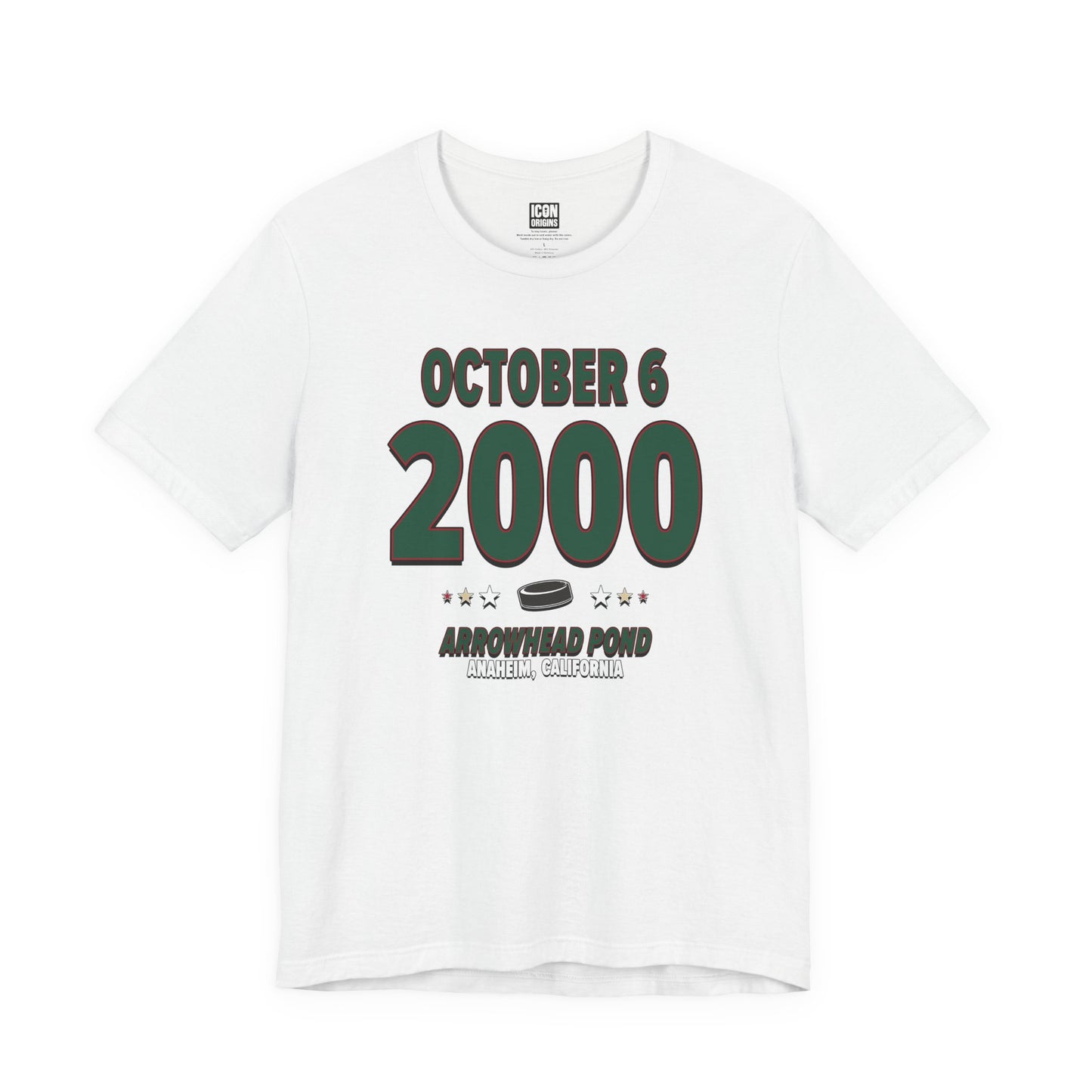 Minnesota Hockey – October 6, 2000 – Origin Tee (Black & White)