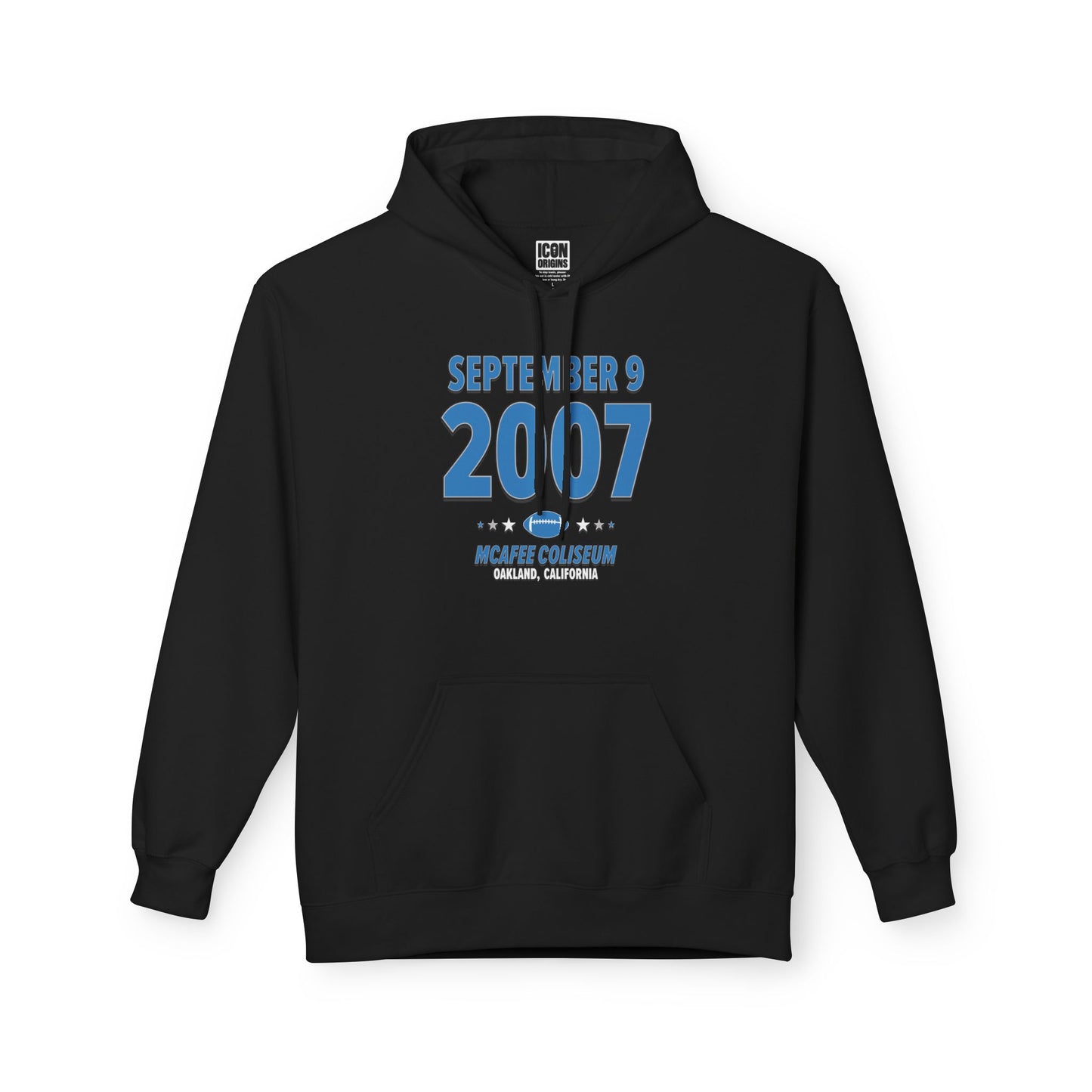 Detroit Football – September 9, 2007 – Hoodie (Black & White)