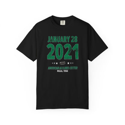 Dallas Hockey – January 28, 2021 – Comfort Colors (Black & White)