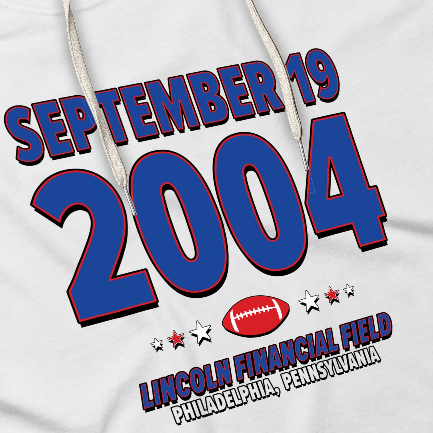 New York Football – September 19, 2004 – Hoodie (Black & White)