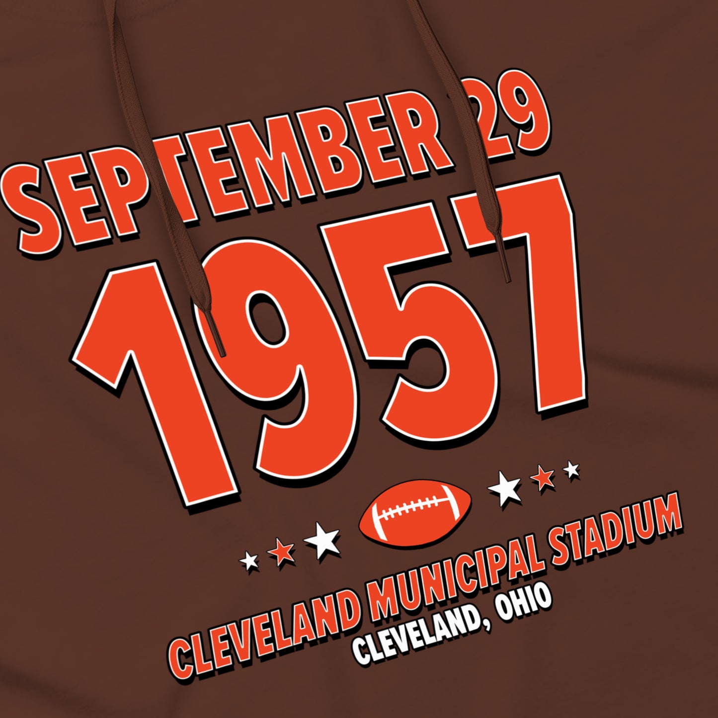 Cleveland Football – September 29, 1957 – Hoodie