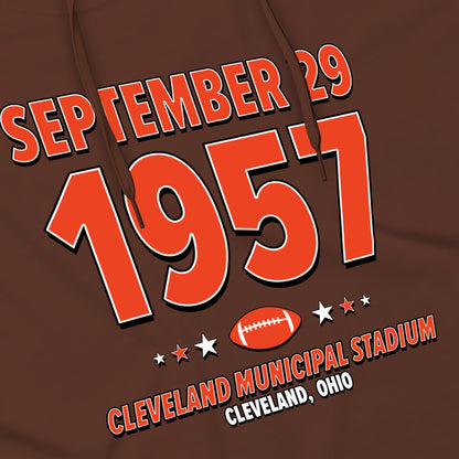 Cleveland Football – September 29, 1957 – Hoodie
