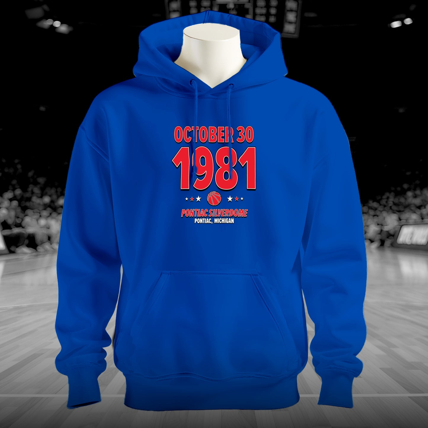 Detroit Basketball – October 30, 1981 – Hoodie