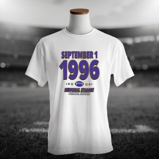 Baltimore Football – September 1, 1996 – Origin Tee (Black & White)