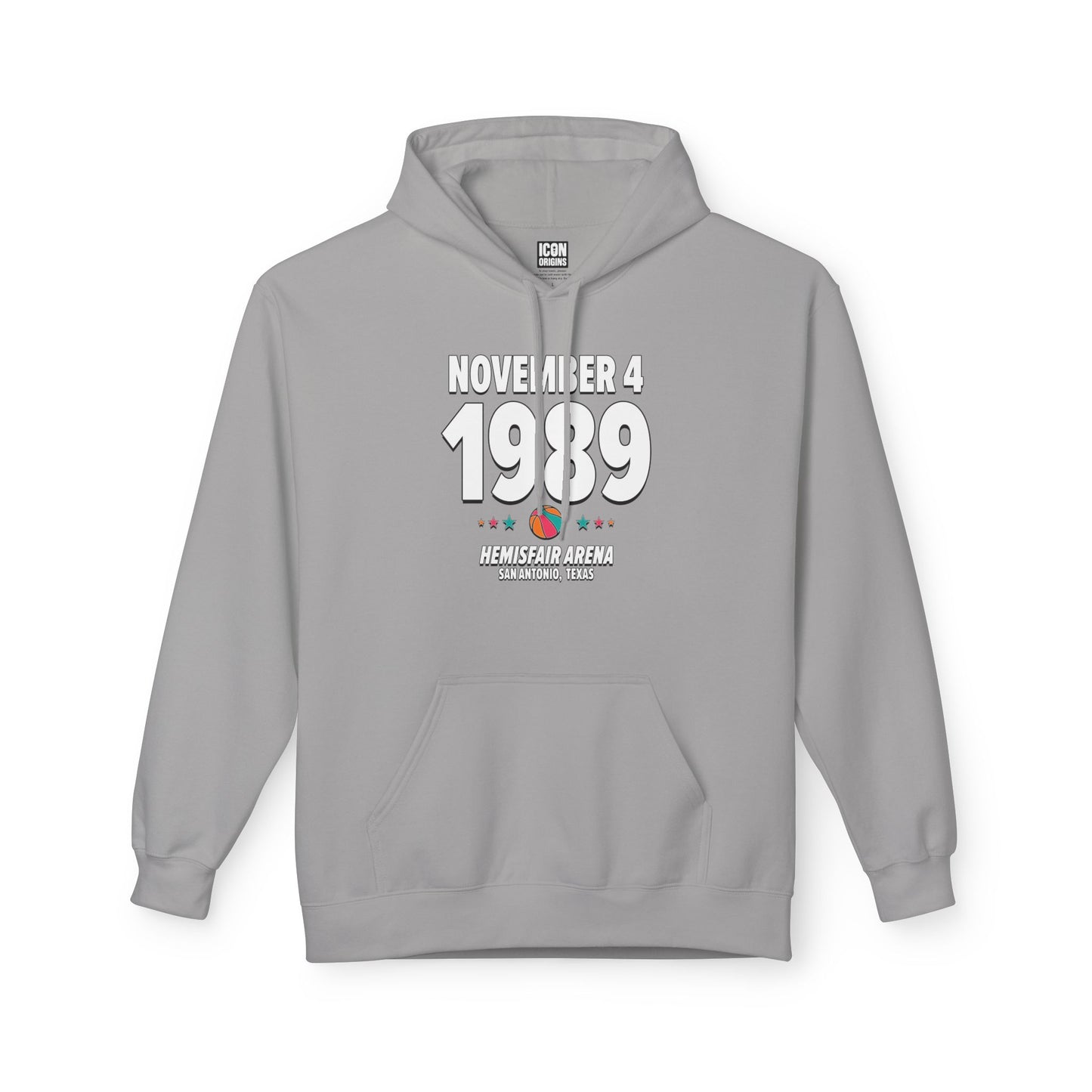 San Antonio Basketball – November 4, 1989 – Hoodie
