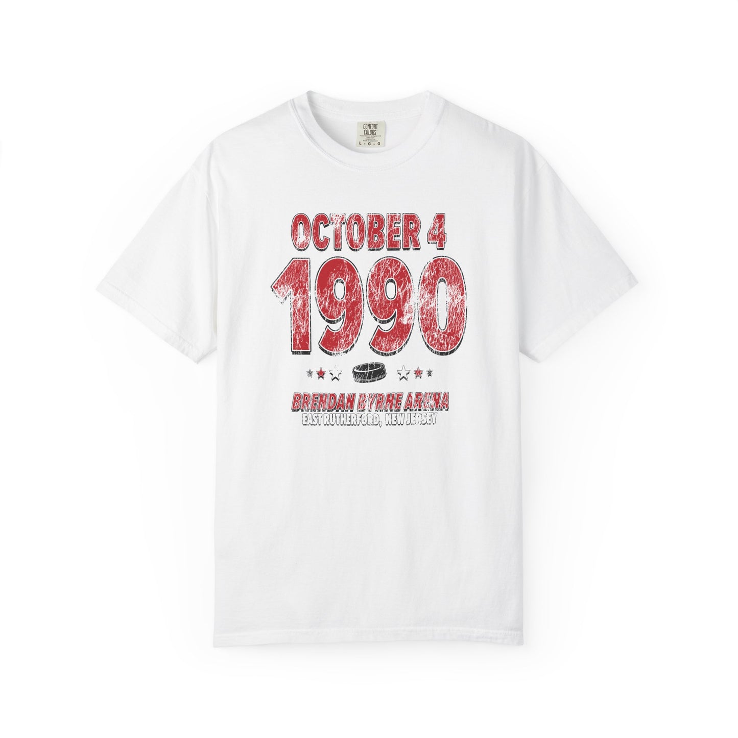 Detroit Hockey – October 4, 1990 – Comfort Colors (Black & White)