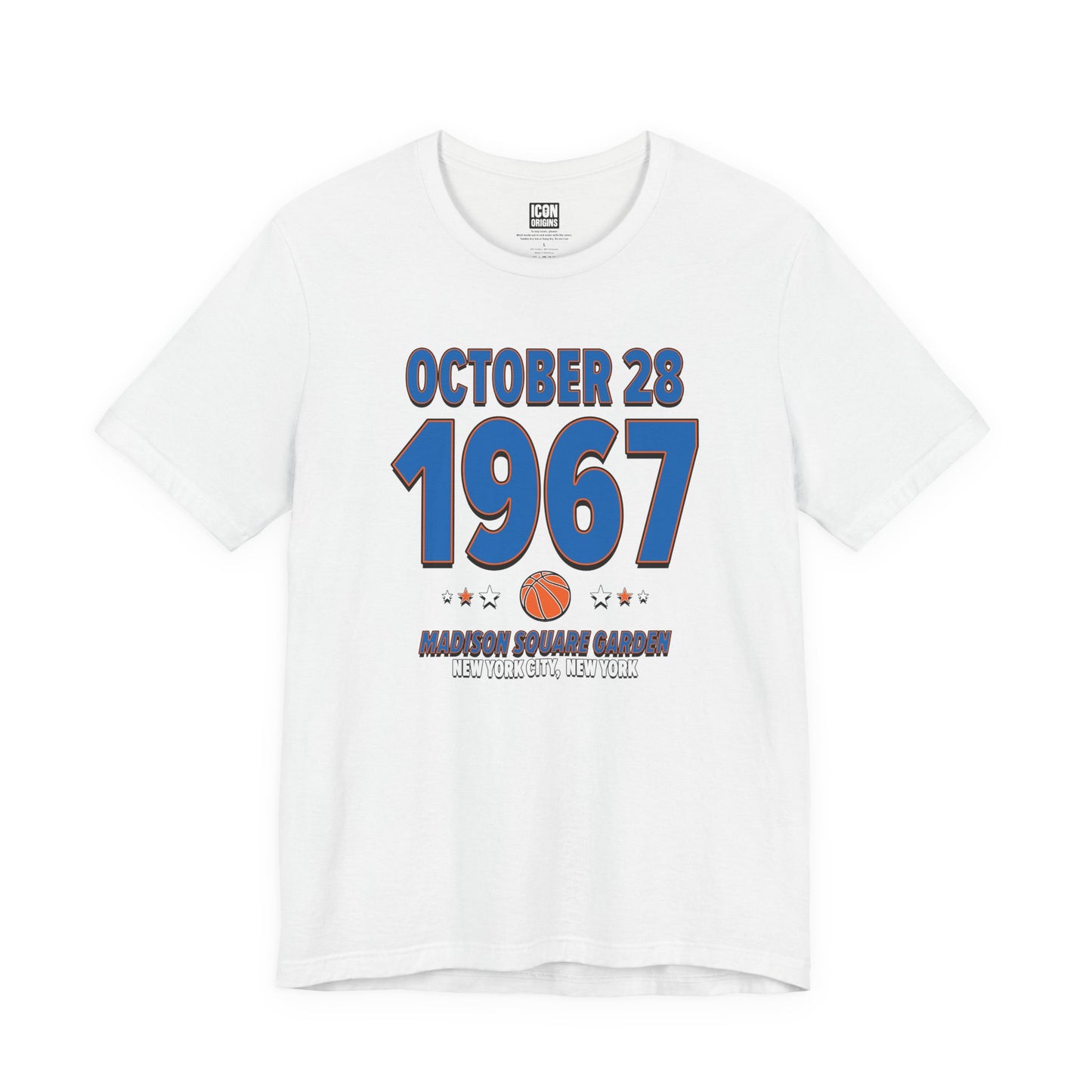 New York Basketball – October 28, 1967 – Origin Tee (Black & White)